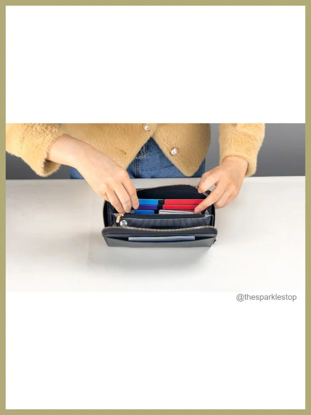 Women's PU Leather Crossbody Wristlet Wallet Clutch with RFID Blocking,